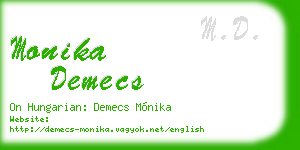 monika demecs business card